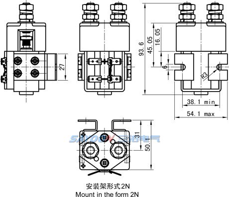 Контактор постоянного тока Sayoon ZJW100A