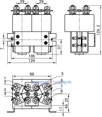 Контактор постоянного тока Sayoon CZWJ200A-2T