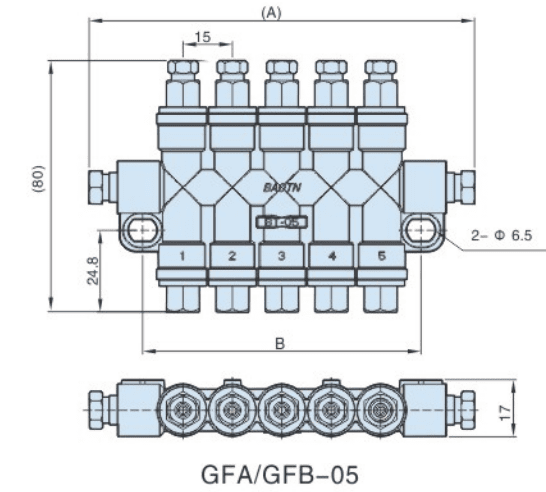 Распределитель смазки BAOTN Baoteng GFA GFB GFD GFE GFG GFH