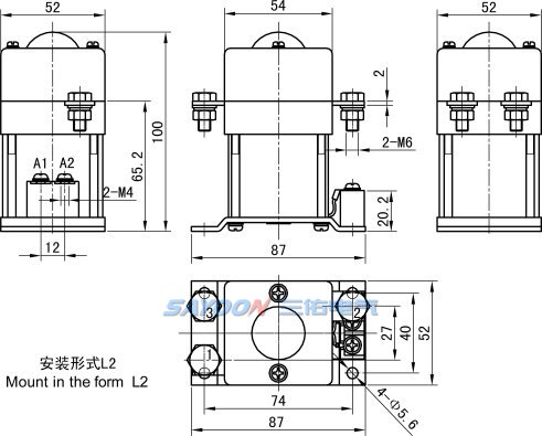 Контактор постоянного тока Sayoon QCC14-150A/11