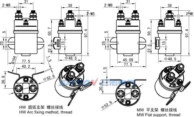 Контактор постоянного тока Sayoon QCC15-300A