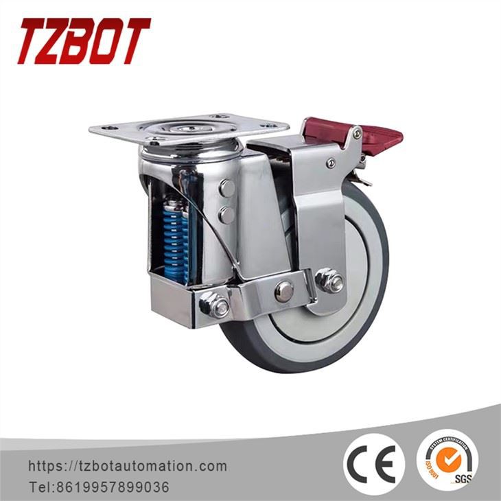 Ролики 5 дюймов с тормозом TZBOT