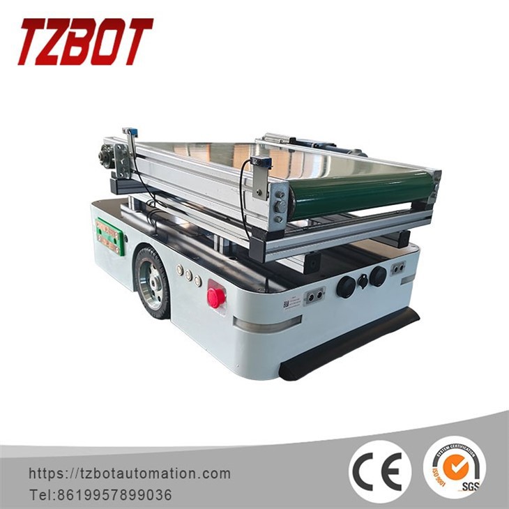 Логистический робот AGV с транспортировочной лентой TZBOT
