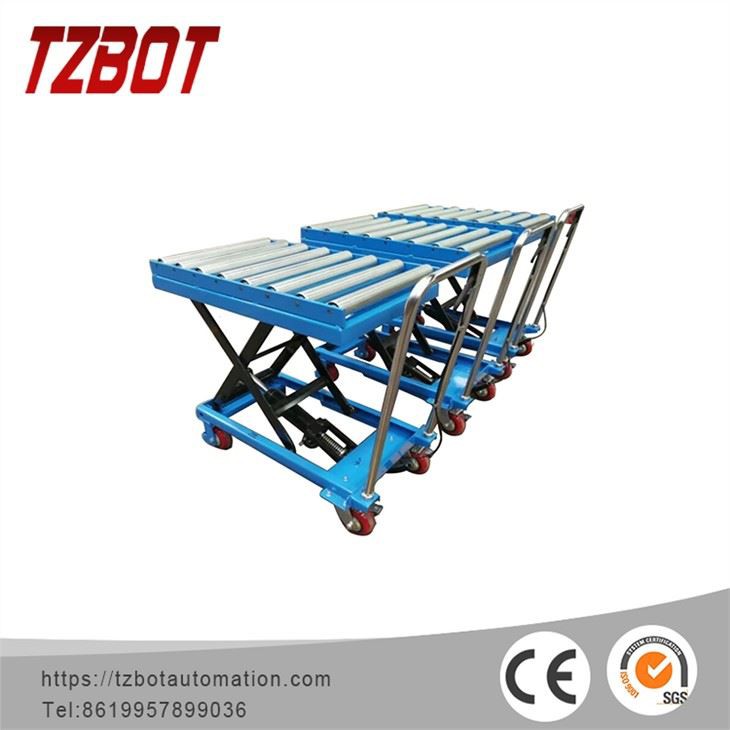 Промышленная гидравлическая тележка-подъёмник TZBOT (1 т, 1 м)