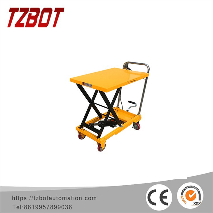 Мини-ножничный ручной подъёмный стол TZBOT (800 кг, 1,5 м)