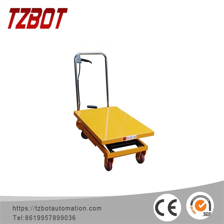 Мини-ножничный ручной подъёмный стол TZBOT (800 кг, 1,5 м)