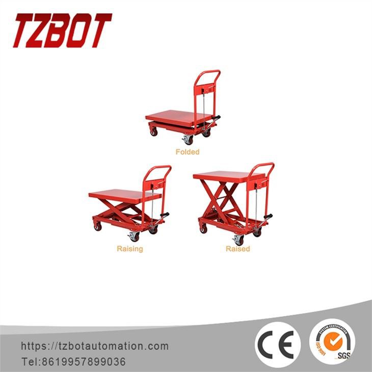 Малая ножничная подъёмная платформа складная TZBOT
