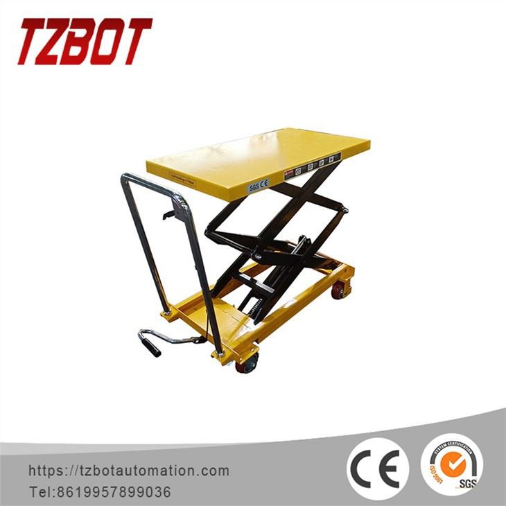 Передвижной ножничный подъёмный стол TZBOT (300 кг, 0,9 м)
